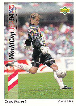 Craig Forrest Canada Upper Deck World Cup 1994 Preview Eng/Ger #30